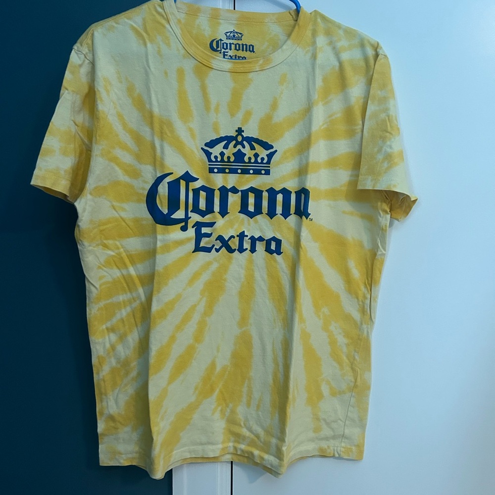 Lucky Brand Yellow Tie-Dye Tee
